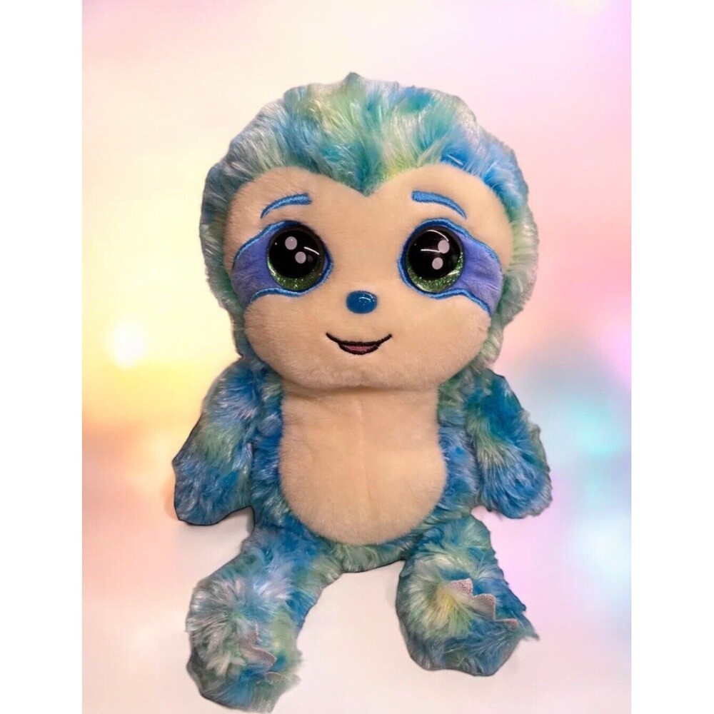 RUSS Li'l Peepers SOFT JADE THE BLUE SLOTH 12" Plush STUFFED ANIMAL Toy Kellytoy